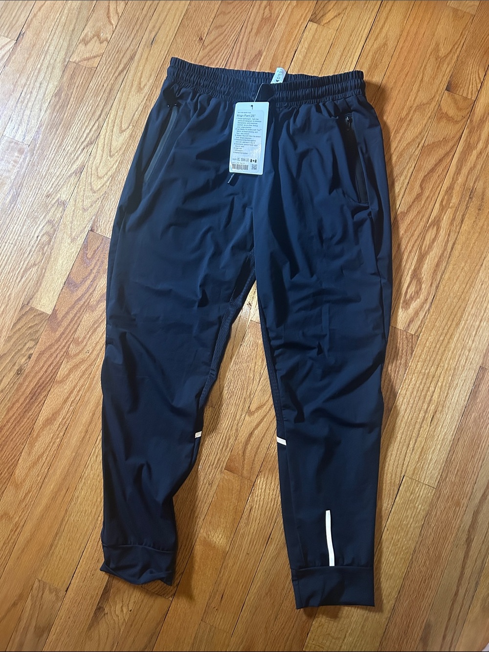 lululemon athletica Black Joggers with Reflective Accents